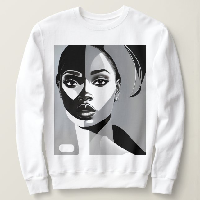 Sudadera Art Deco Girl (Anverso del diseño)