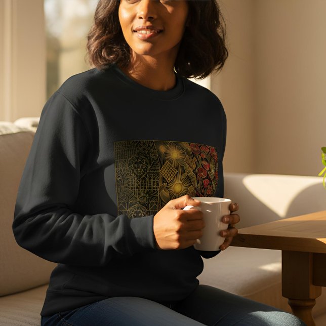 Sudadera Art Deco Heritage Flag | Austria | Classic 1920s (Lifestyle Shot)