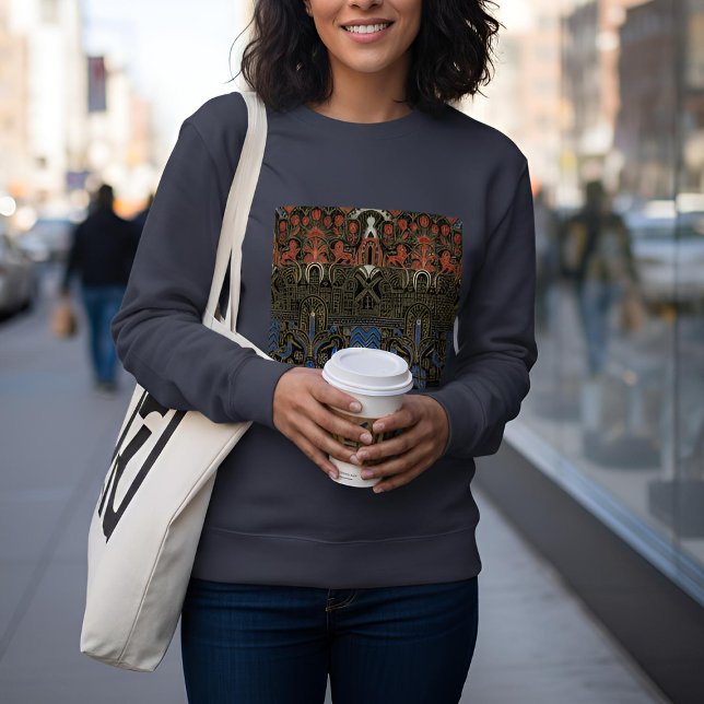 Sudadera Art Deco Heritage Flag | Netherlands | Vintage (Lifestyle Shot)