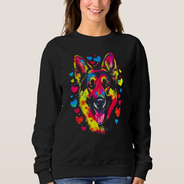 Sudadera Art German Shepherd Dog  1 (Anverso)