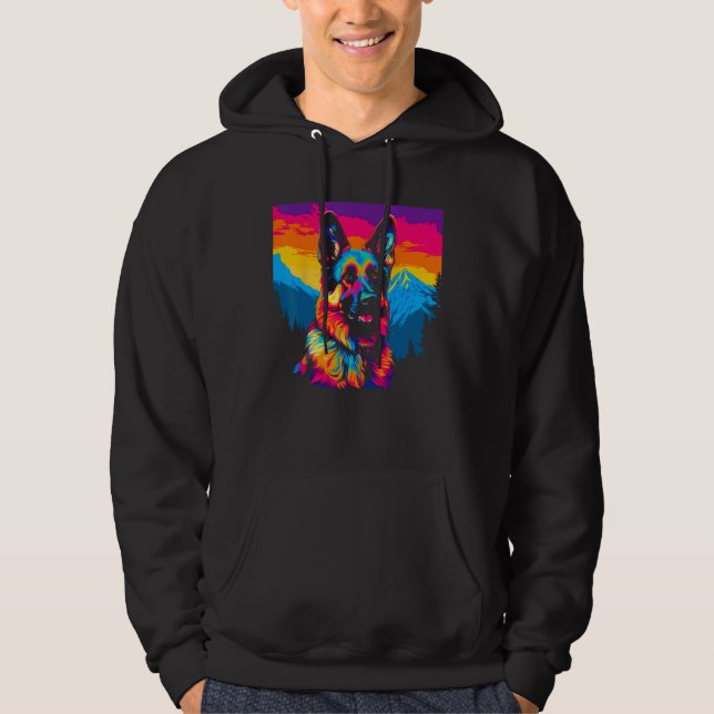 Sudadera Art German Shepherd Dog Mountain (Anverso)