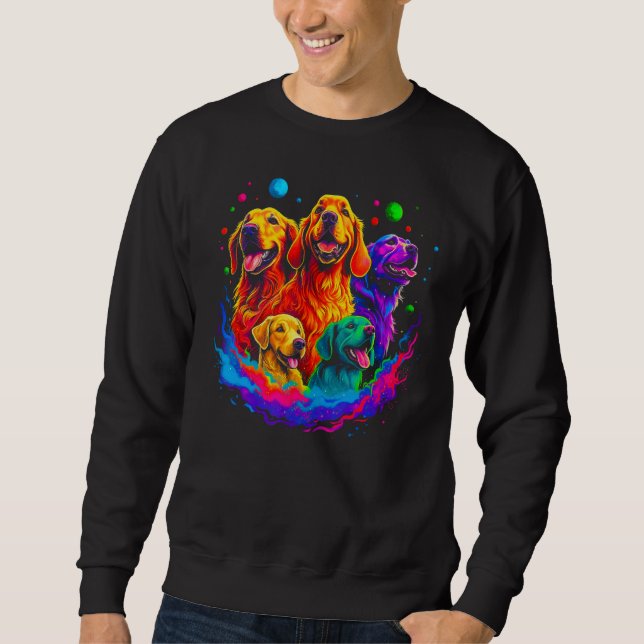 Sudadera Art Golden Retriever Dog Best Friends (Anverso)