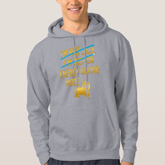 Sudadera Art-Inspired Gray Hoodie with Vibrant Design – Com (Anverso)