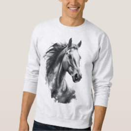 Sudadera Art Men’s TShirt Bold Black & White Animal Graphic