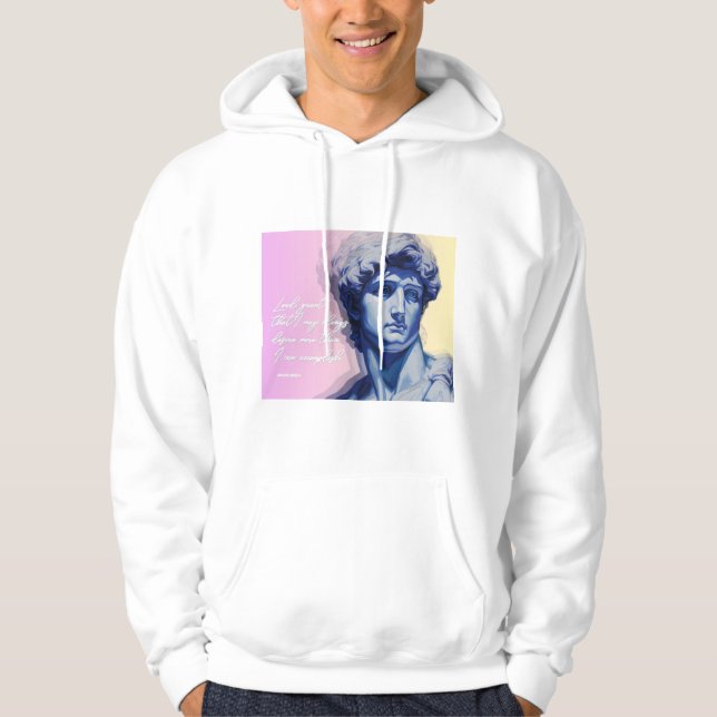 Sudadera Art Never Dies | Escultura de David  (Anverso)