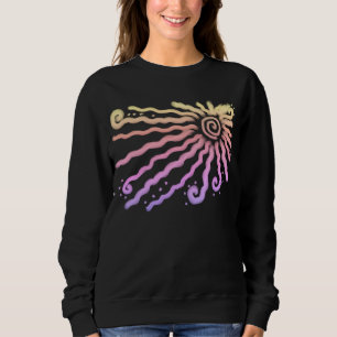Sudadera Arte abstracto colorido para llevar puesto