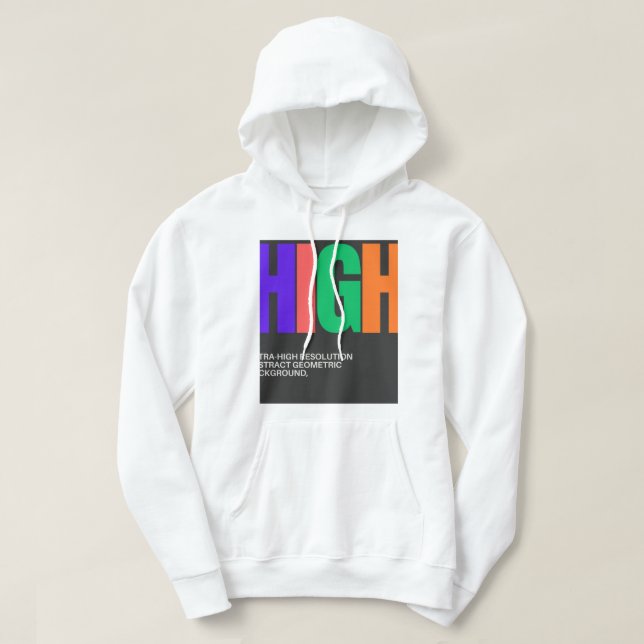 Sudadera Arte abstracto de alta resolución (Diseño del anverso)