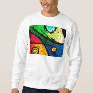Sudadera Arte abstracto de los colores brillantes
