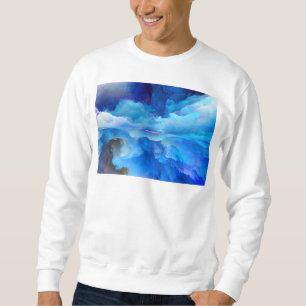 Sudadera Arte abstracto de nubes coloridas de SlipperyJoe s