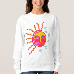 Sudadera Arte abstracto del sol y las estrellas para llevar