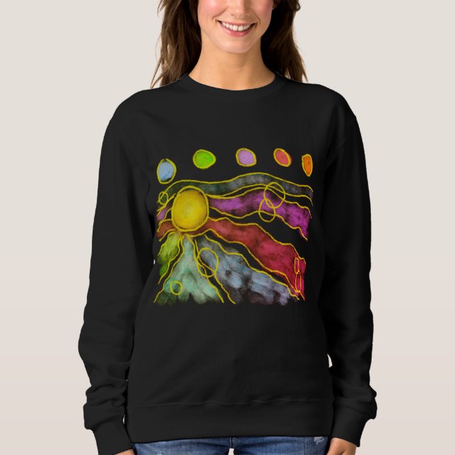 Sudadera Arte abstracto divertido para llevar (Anverso)