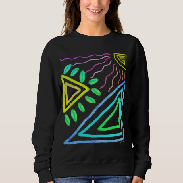 Sudadera Arte abstracto original para usar (Anverso)