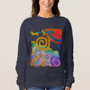 Sudadera Arte abstracto original para usar