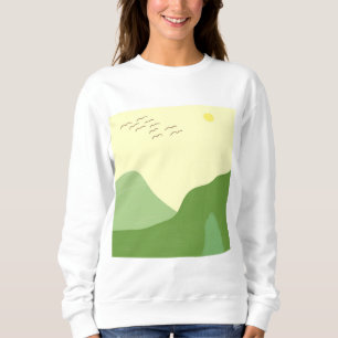 Sudadera arte abstracto paisajístico