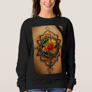 Sudadera arte artesanal de las vibraciones vintage