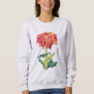 Sudadera Arte Botánico de Crisantemo Japonés