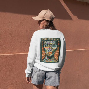 Sudadera Arte callejero elegante Añade tu texto