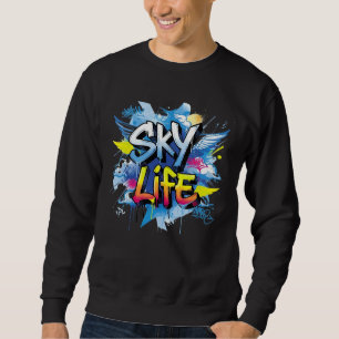 Sudadera Arte Callejero Urbano Paracaidismo Graffiti VIDA E