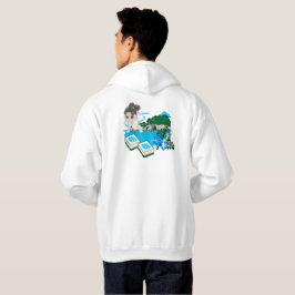 Sudadera Arte Chibi Mahjong Brisa Costera Celestial