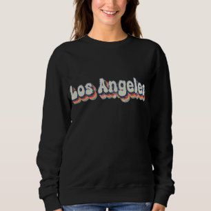 Sudadera Arte Clásico de la Ciudad del Cromo de Los Ángeles