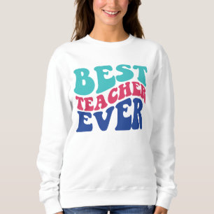 Sudadera Arte con palabras de la mejor profesora adorable