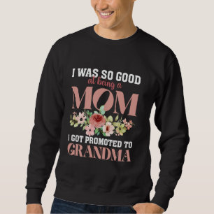 Sudadera Arte de abuela para mamá mujeres abuela promovida 