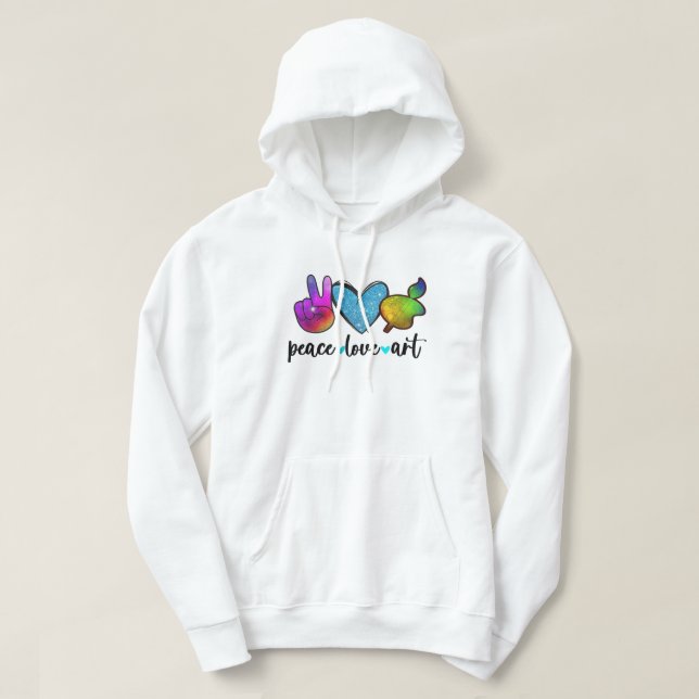 Sudadera arte de amor por la paz (Diseño del anverso)