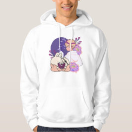 Sudadera Arte de Anime Chico y Animales con Parche en el Oj