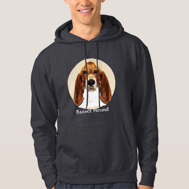 Sudadera Arte de Basset Hound (Anverso)