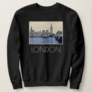 Sudadera Arte de Big Ben London Watercolor