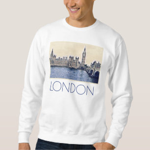 Sudadera Arte de Big Ben London Watercolor