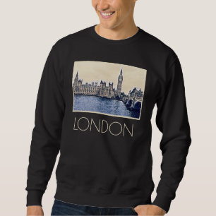 Sudadera Arte de Big Ben London Watercolor