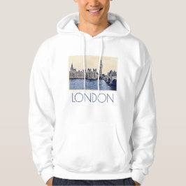 Sudadera Arte de Big Ben London Watercolor