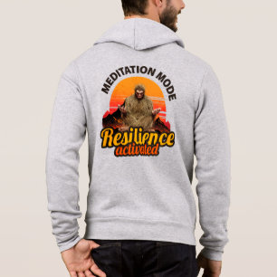 Sudadera Arte de Bigfoot con Modo de Meditación Resiliencia
