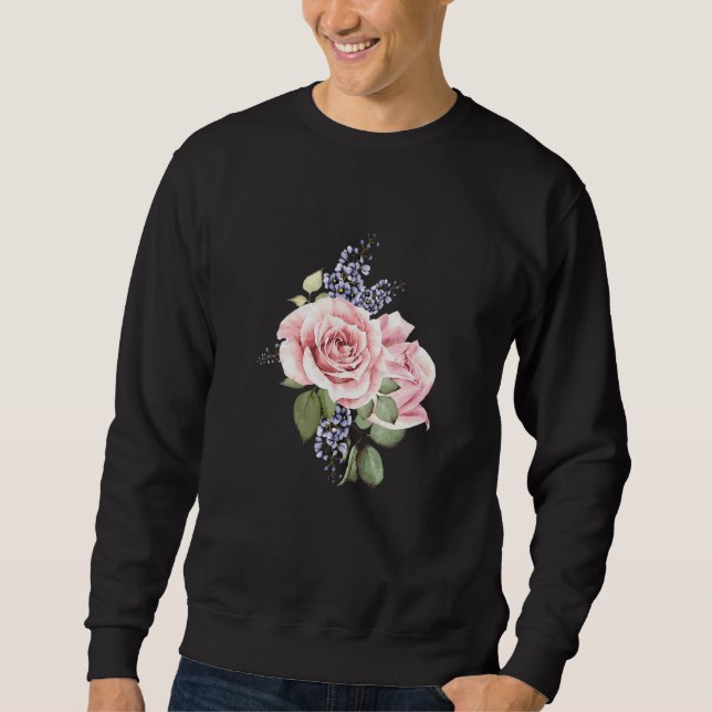 Sudadera Arte de Bouquet de flores cortas (Anverso)