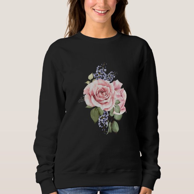 Sudadera Arte de Bouquet de flores cortas (Anverso)