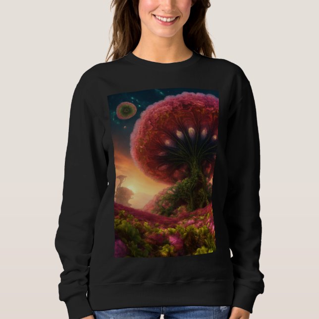 Sudadera arte de cactus bajo el agua (Anverso)
