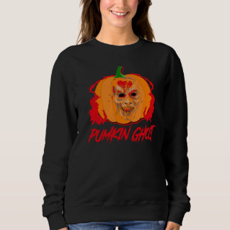 Sudadera Arte de Cara de Monstruo de Halloween Fantasma de