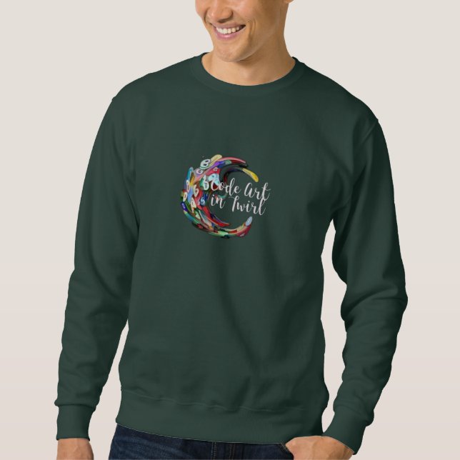 Sudadera Arte de código en Twirl (Anverso)