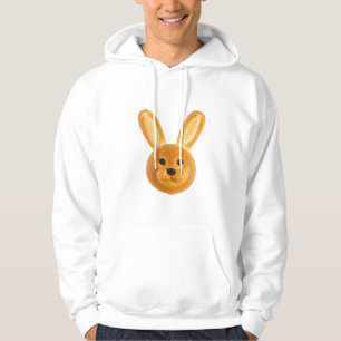 Sudadera Arte de comida de conejo dorado caprichoso
