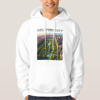 Sudadera arte de concepto de parque central de nueva york