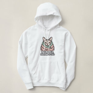 Sudadera Arte de dibujos animados de humor frío de gato Sph