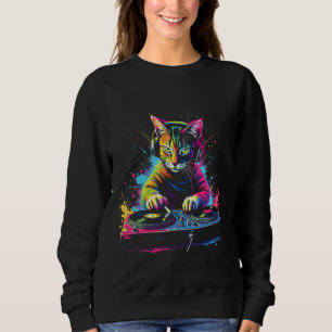 Sudadera Arte de DJ de gatos