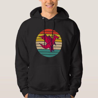Sudadera Arte de dragón de origami de papel