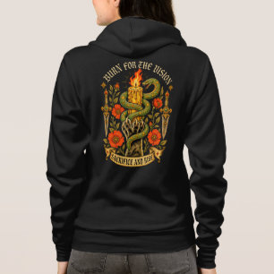 Sudadera Arte de Empoderamiento Femenino Estilo de Tatuaje