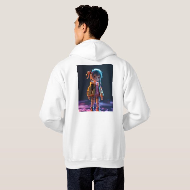 Sudadera Arte de fans de Anime (Reverso completo)