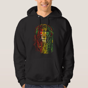 Sudadera Arte de Gafas de Sol León Rasta Reggae para Amante
