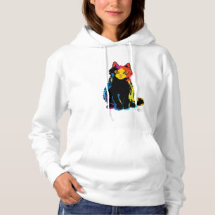 Sudadera Arte de gato multicolor