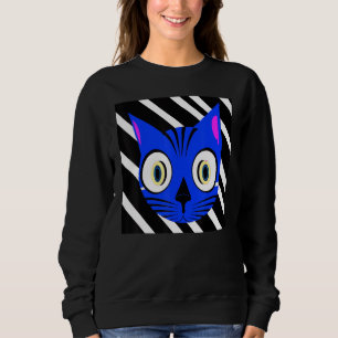 Sudadera Arte de gatos fríos retrato de gatito lindo hum de