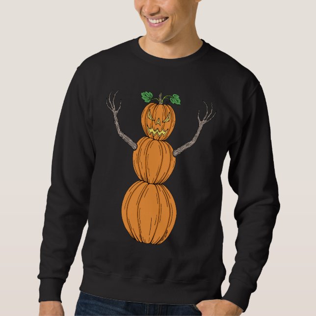 Sudadera Arte de Halloween de Fantasma con Cabeza de Calaba (Anverso)